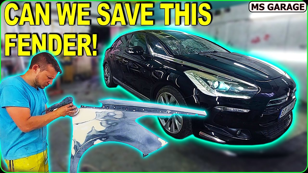 Citroen DS5 2013 | Painting And Fixing A Smashed Fender