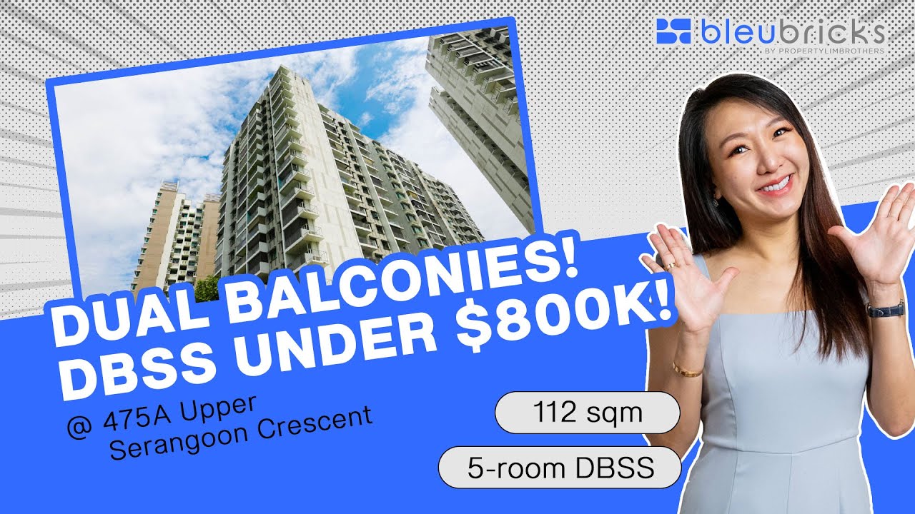 Singapore HDB | 5-Room DBSS |Home Tour| $780,000 | 475A Upper Serangoon Crescent | bleubricks By PLB