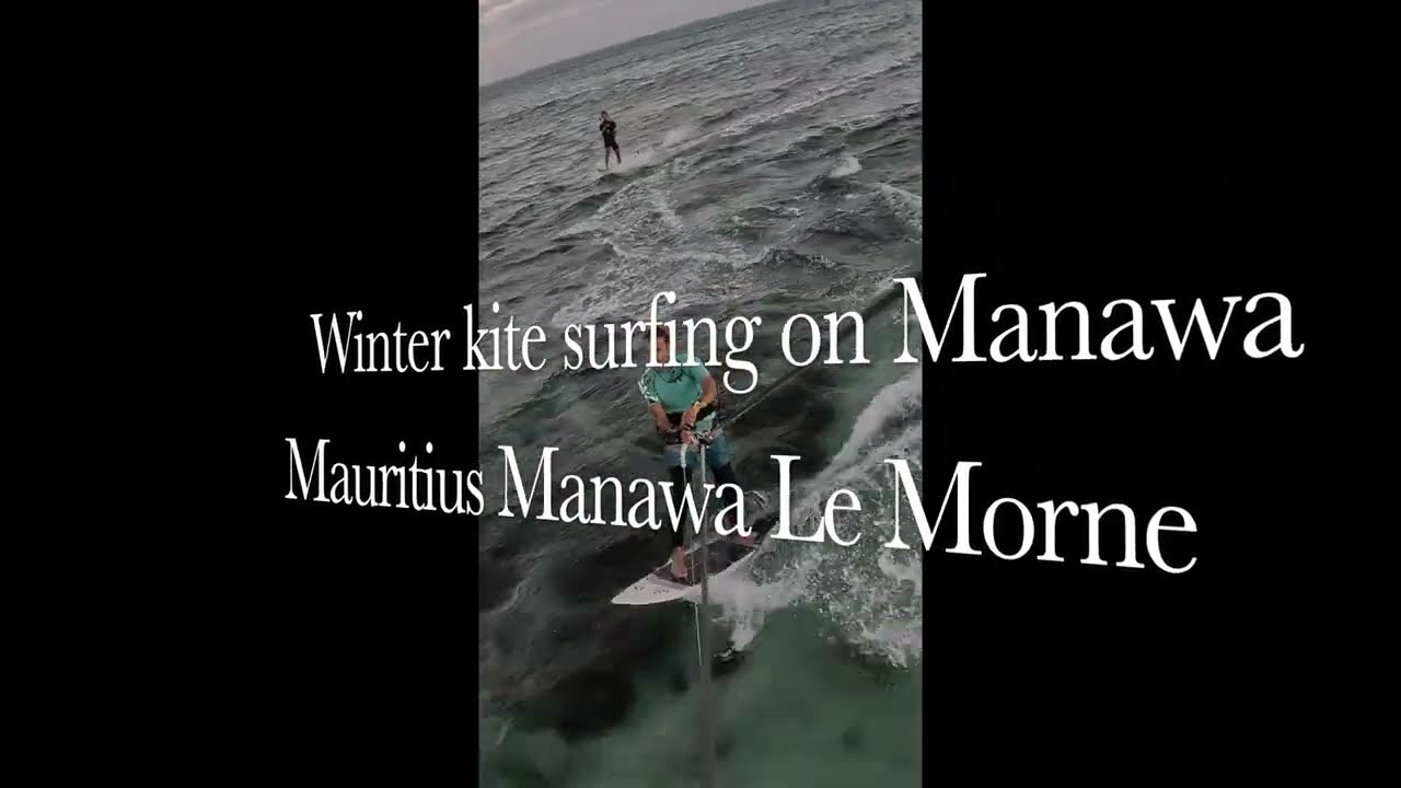 Winter (summer) surfing on Manawa! #kitesurfing #mauritius