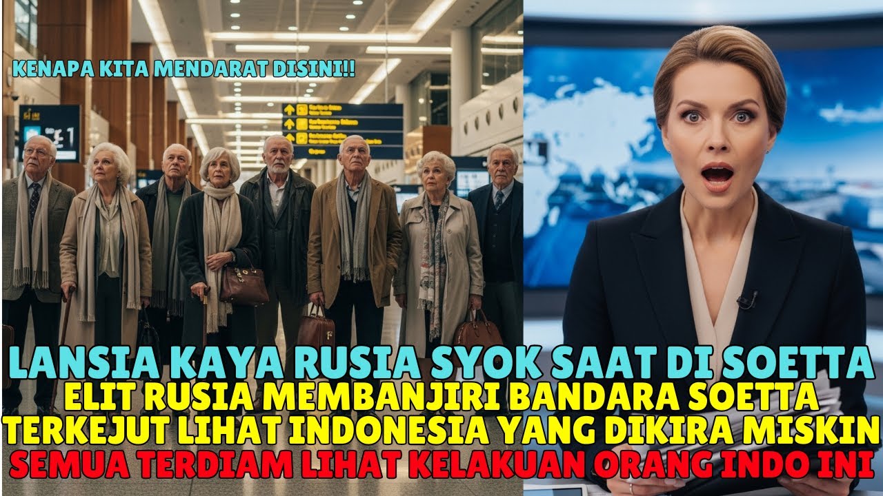 Kaget Total! Lansia Elit Rusia Debat Hebat di Bandara Indonesia — Alasannya Tak Terduga