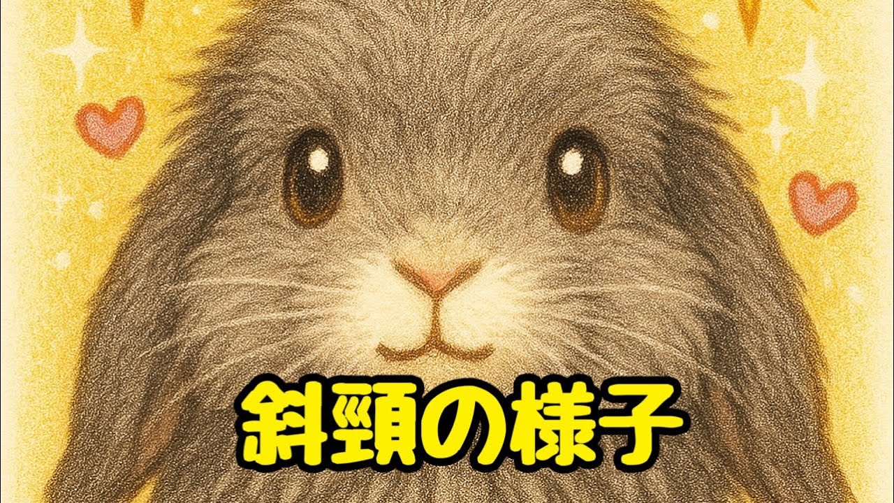 斜頸の様子/元気なうみを見られるのはこれが最後かもしれません