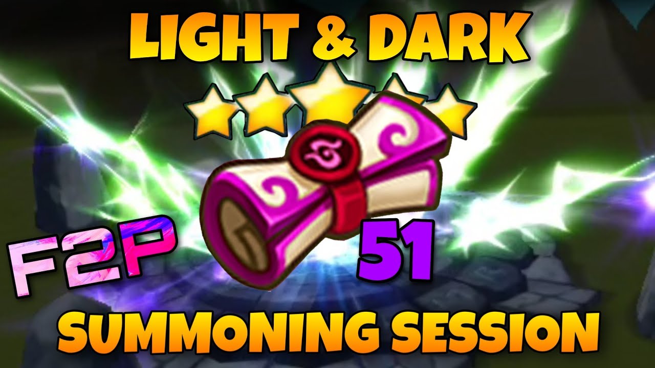 F2P LIGHT & DARK SUMMONING SESSION SUMMONERS WAR SW
