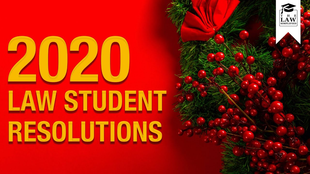 New Year Resolutions For Law Students