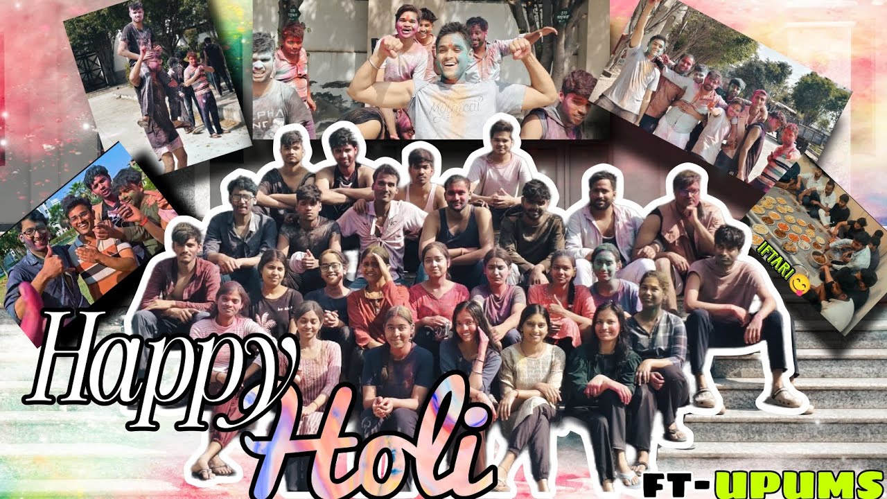HOLI CELEBRATION in UPUMS College 🎓📖☕ || Ft - UPUMS college || Happy holi || Life At Upums Bhai || 