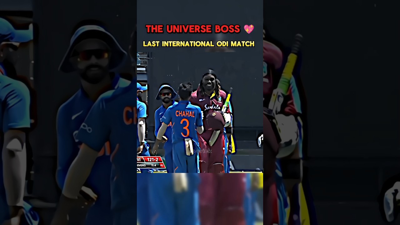 Chris Gayle Career Last Match 💖#shorts #shortsfeed #cricketfans #chrisgayle
