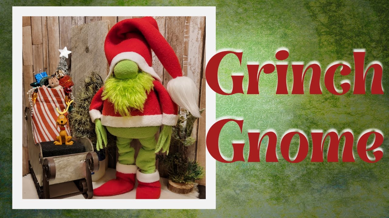 How to Make a Grinch Gnome;  How to make a Gnome;  Diy Gnome.
