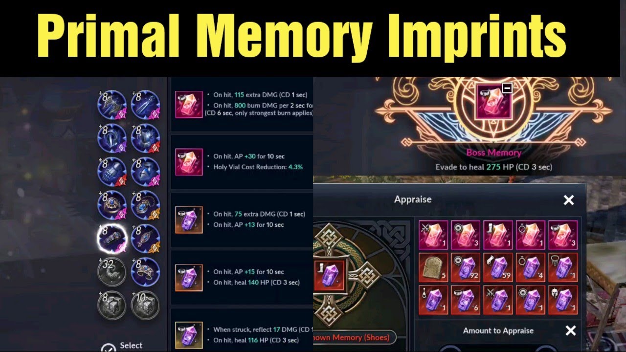 Black Desert Mobile Full Primal Memory Imprints When!?