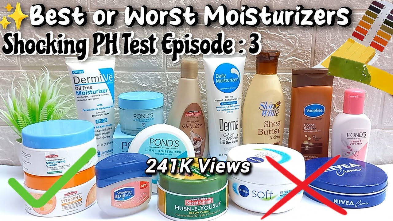 Famous moisturizer brands failed ph test 🤯 | best moisturizer for face | Ph test of moisturizer|live