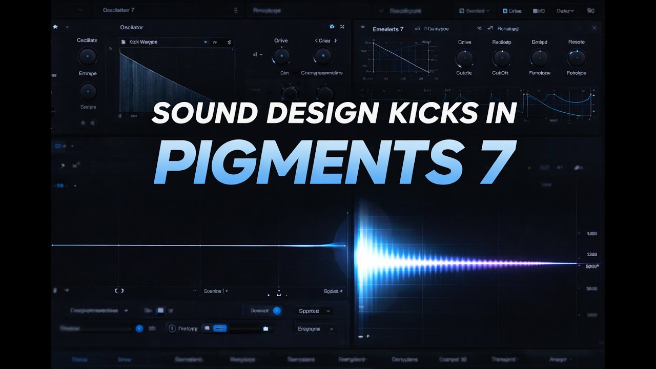Sound designing a kick in Arturia pigments 7 [sound design tutorial]