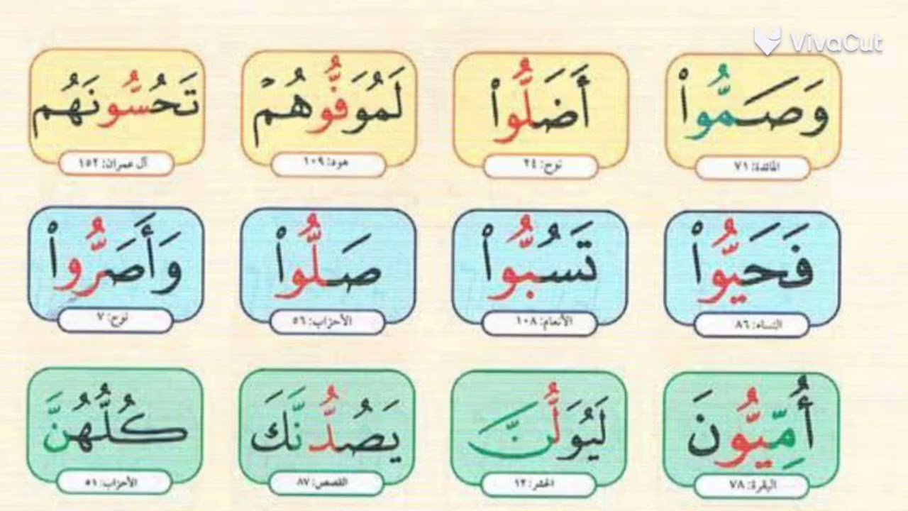 المشدد بالضم(تدريب تهجى بطريقة نورالبيان)