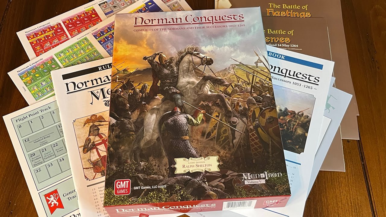 Norman Conquests: Men of Iron Volume V (GMT) - Unboxing and Overview of Series