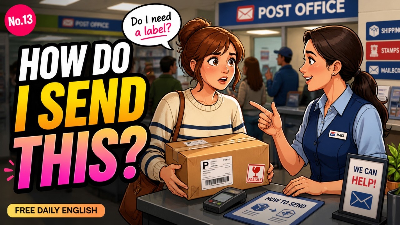 How to Send a Package at the Post Office in English | Free Daily English