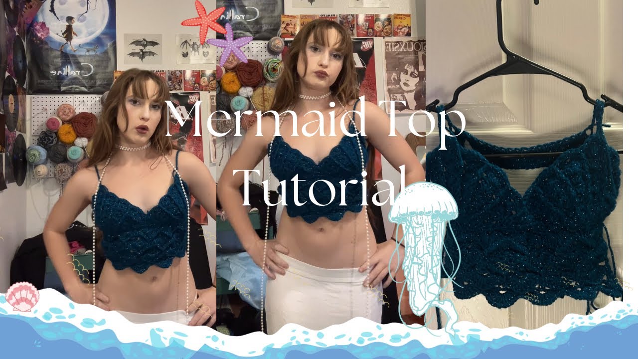 How to crochet: Mermaid Top