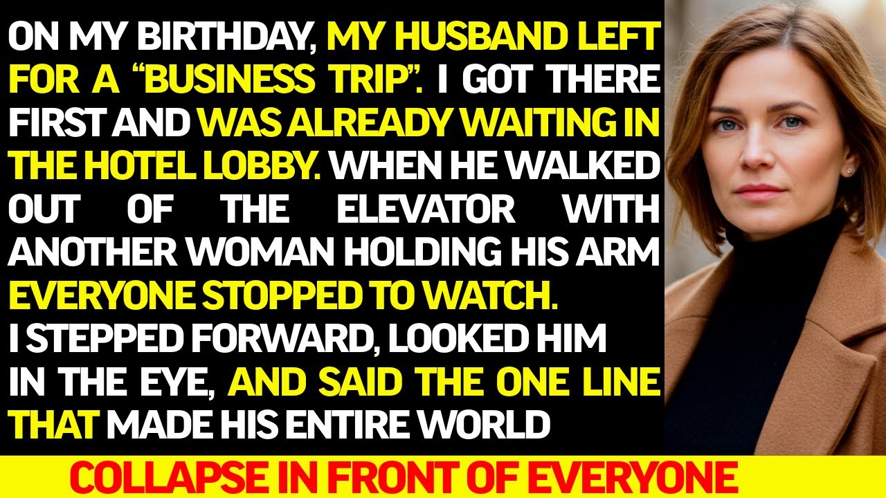 On my Birthday, My Husband Left for a “Business Trip”—But I Was Already Waiting in the Hotel Lobby