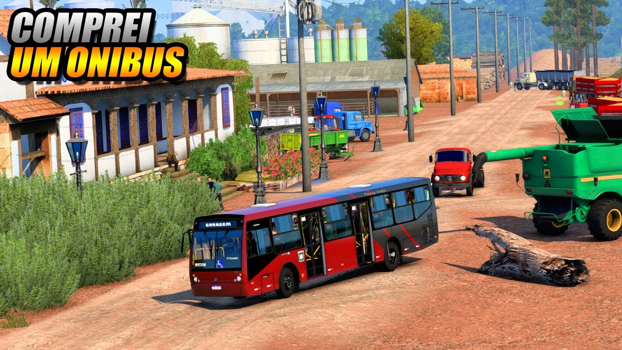 COMPREI UM ONIBUS E BUSQUEI PASSAGEIROS NO INTERIOR !!! EURO TRUCK SIMULATOR 2 MOD BUS - G27
