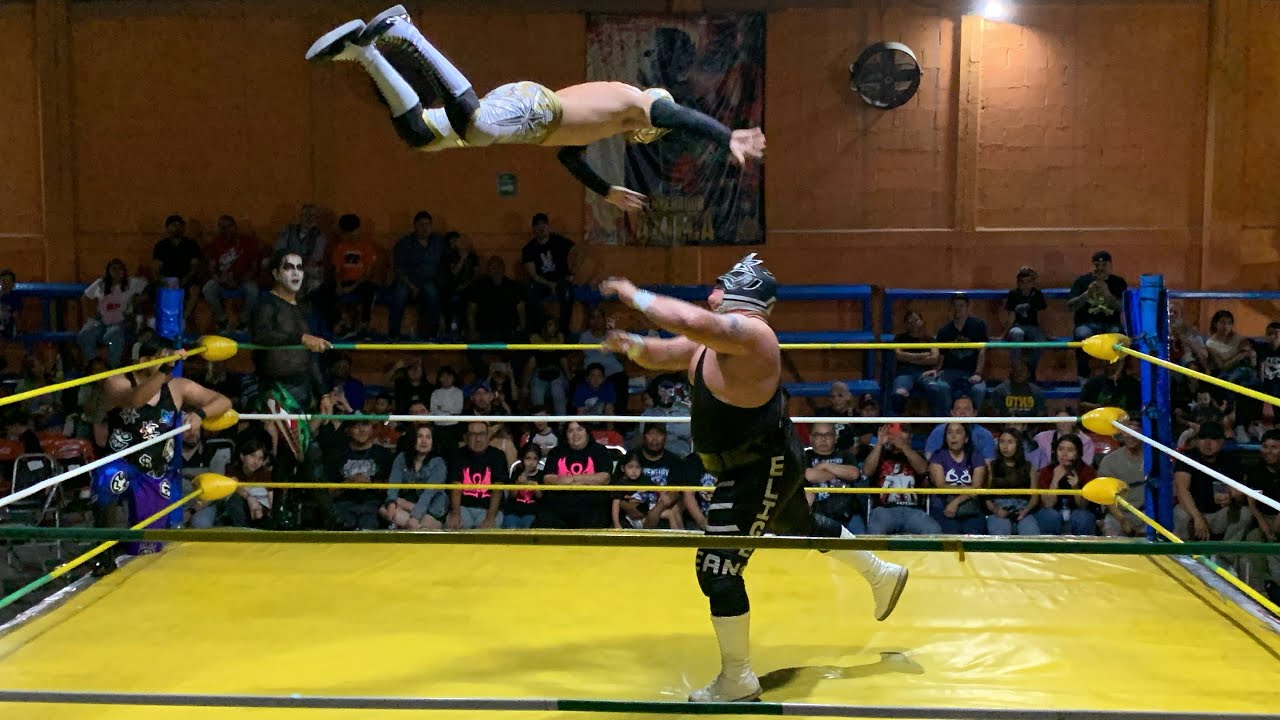 Zonik, Ángel Negro y Ángel Azteca Jr vs Rey Insólito, Cardioloko y Escoria 