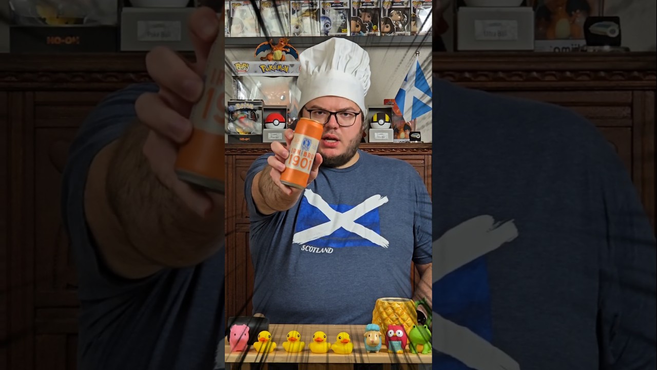 #IrnBru #Barrs #Scotland #Scottish #StAndrewsDay #foodshorts #snackreview #tastetest #youtubeshorts