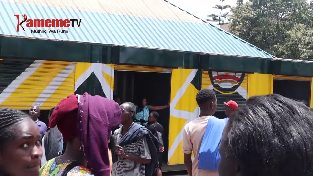 Onjoria a Uhuru market kumenereria kuingirio gwa container gĩthiri