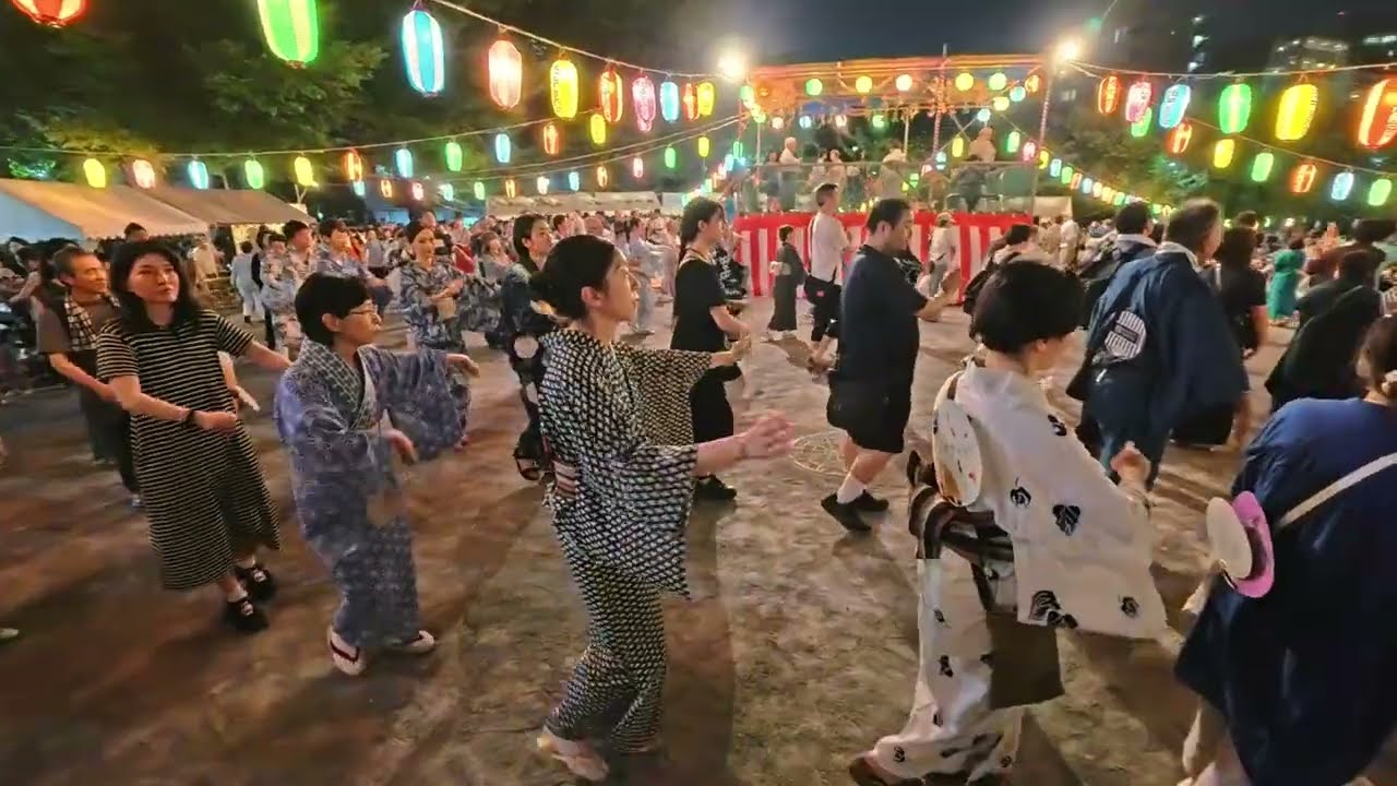 これがお江戸の盆ダンス　鉄砲洲納涼盆踊り７　2025年8月4日　東京都中央区　鉄砲洲公園