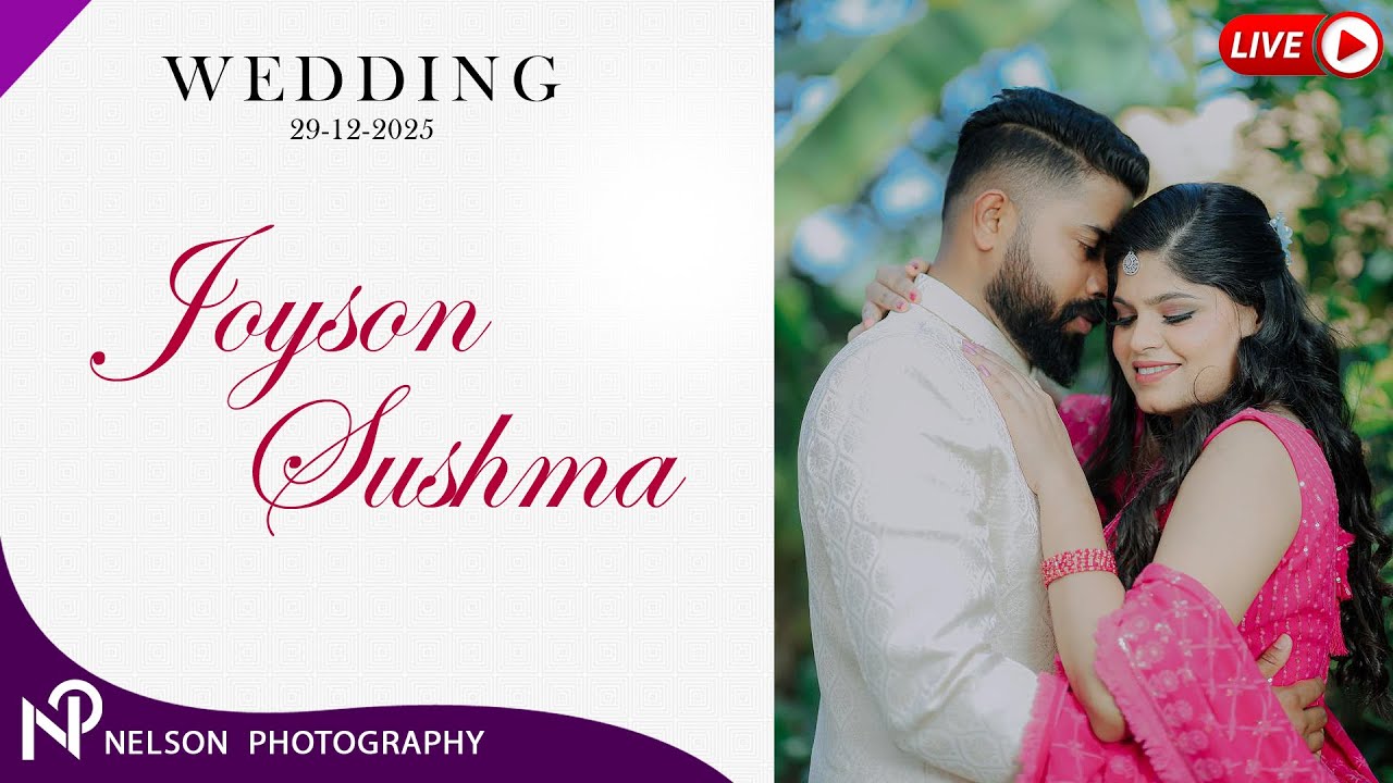 JOYSON- SUSHMA,  Wedding Ceremony Watch LIVE by 