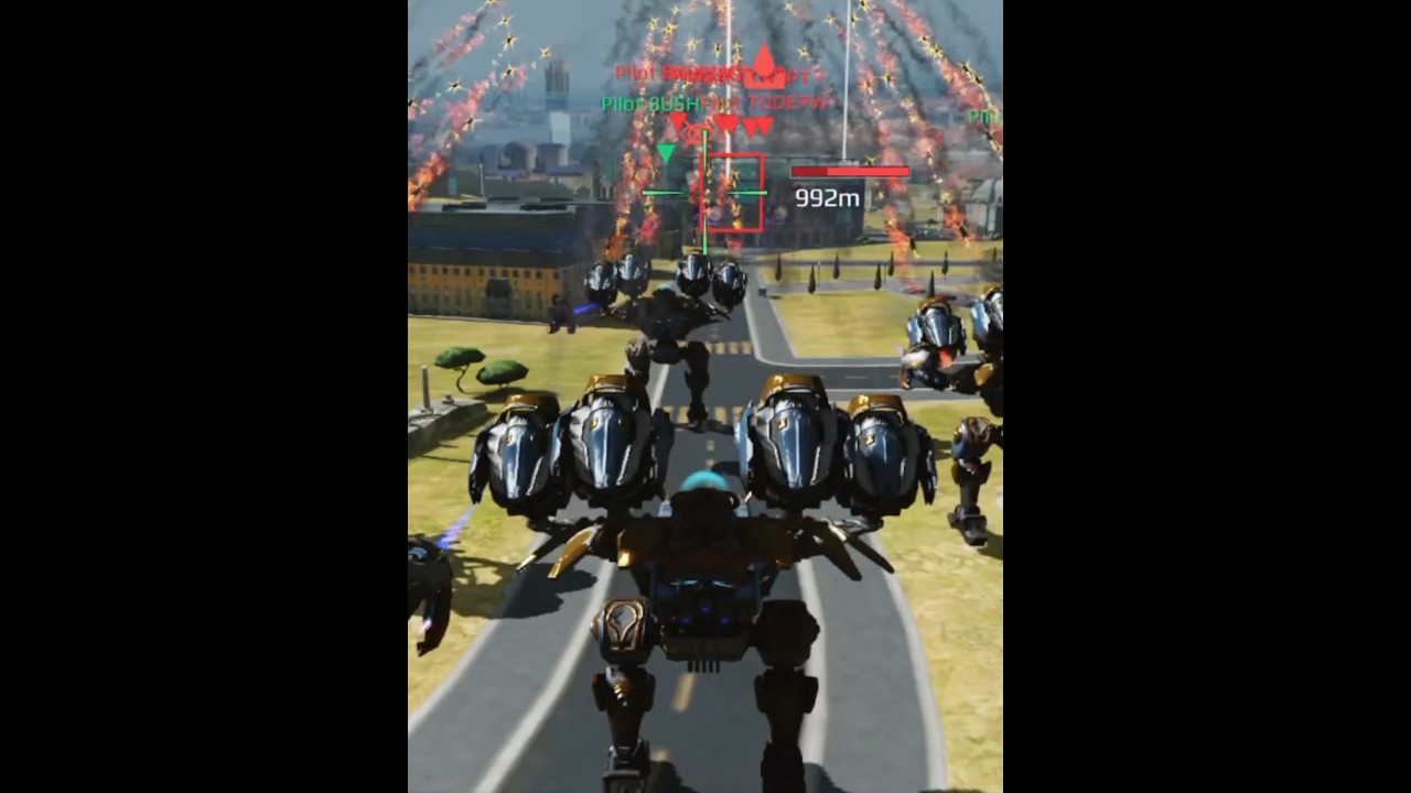 🔥 6 BAGLIORE DUNE SHOOTING AT 1 TARGET ALL AT ONCE! || WAR ROBOTS SHORTS WR || MISSILE SWARM 🚀 ||
