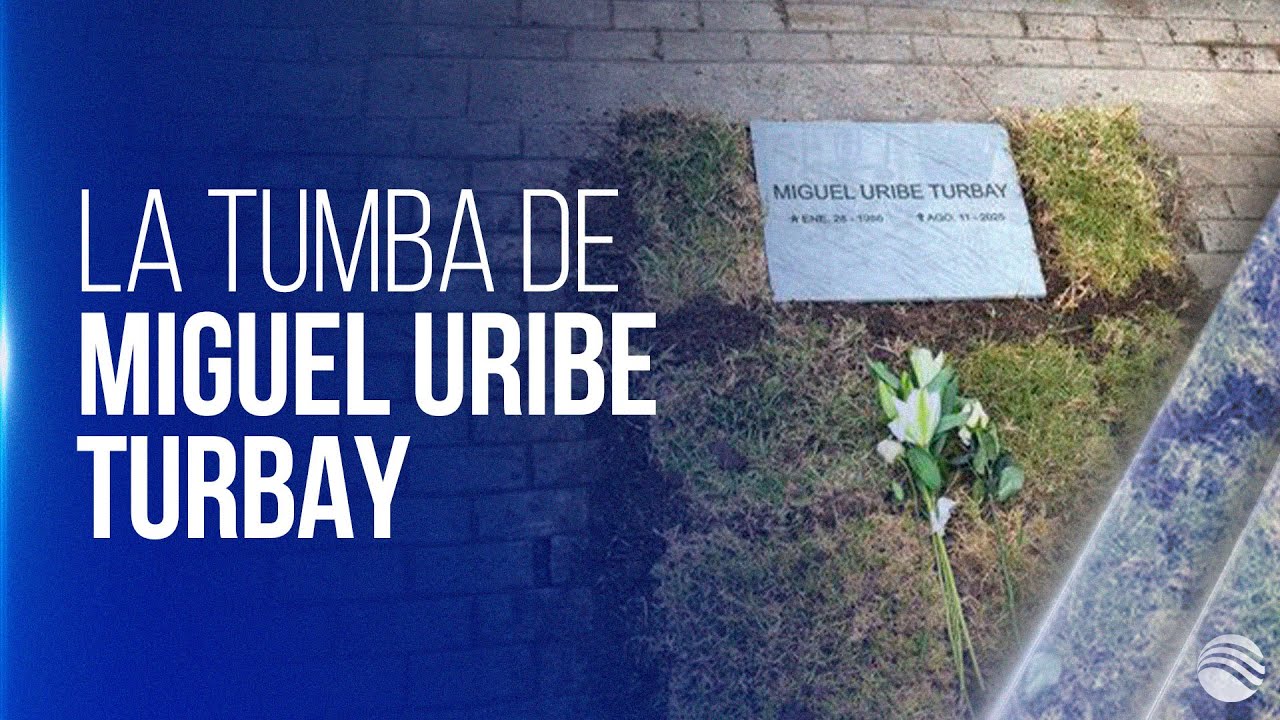 Así se ve la tumba de Miguel Uribe Turbay en el Cementerio Central