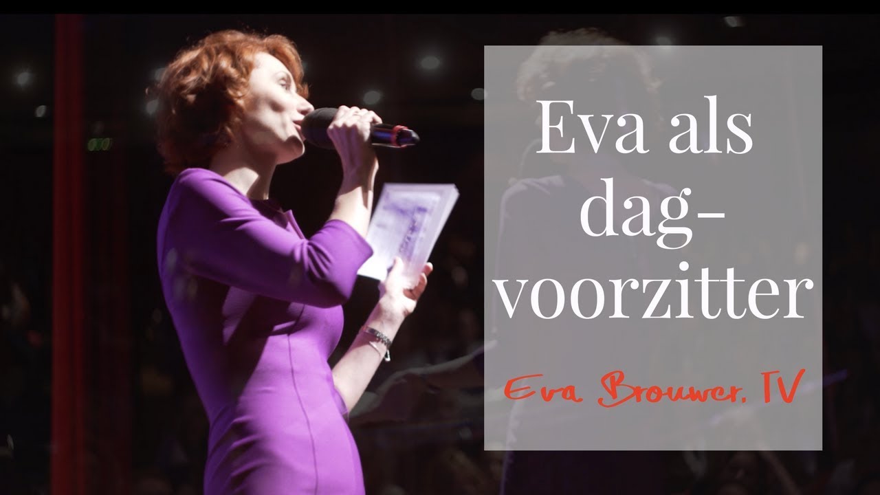 vrouwelijke dagvoorzitter Eva Brouwer