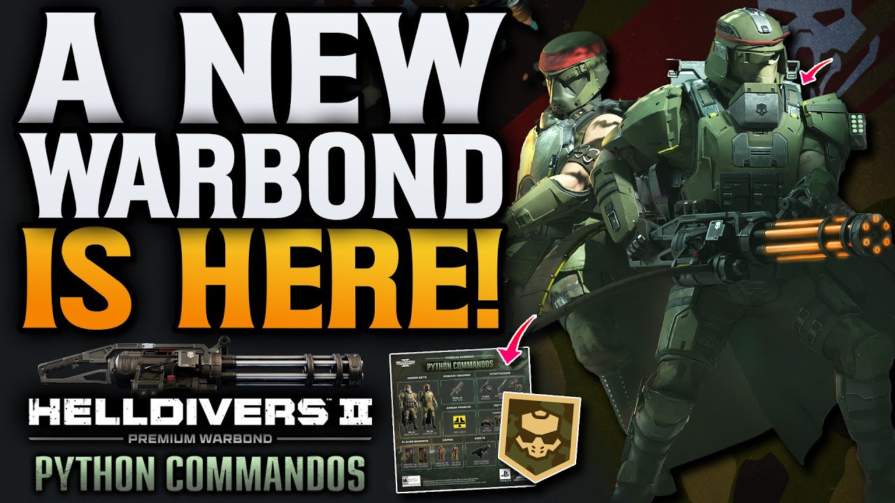 Helldivers 2 New Warbond! Minigun & Chain Sword Finally Here!