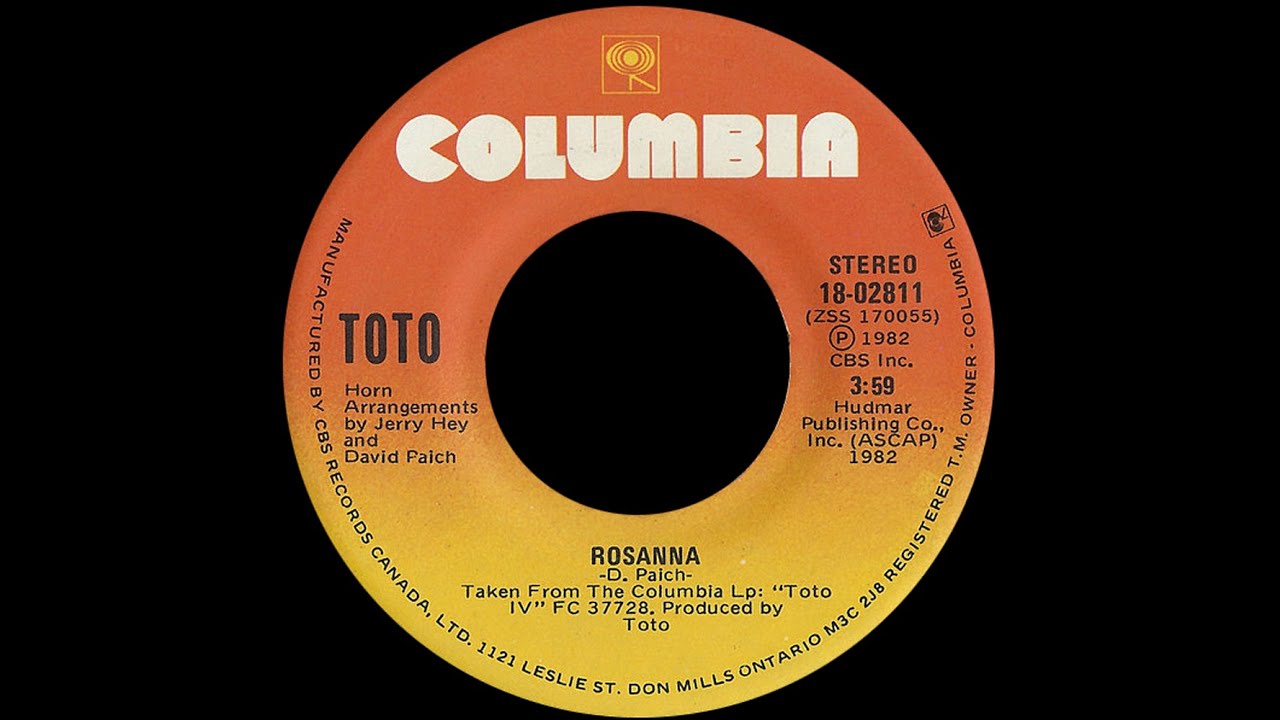 Toto ~ Rosanna 1982 Extended Meow Mix
