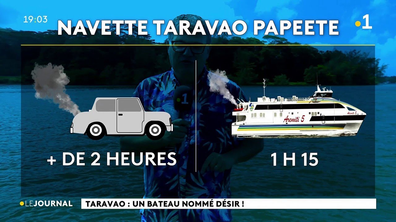 Navette maritime Taravao-Presqu'île : pour changer de la rout(e)ine des bouchons