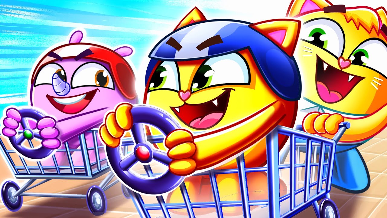 Kids Shopping Cart Song 😍🛒 | Funny Kids Songs 😻🐨🐰🦁 And Nursery Rhymes by Baby Zoo World