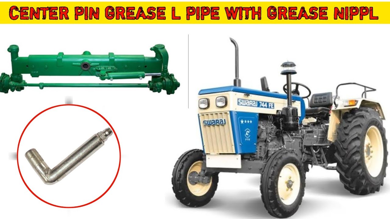 SWARAJ 735 FE CENTER PIN GREASE L PIPE WITH GREASE NIPPL #swaraj_735_fe #swara_855 #nishudaswal