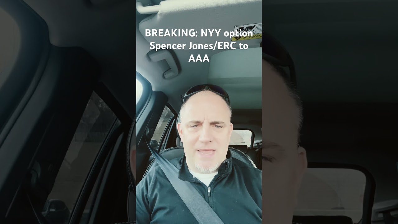 BREAKING: NYY Option Spencer Jones/ERC to AAA #breakingnews #yankees #mlb #youtubeshorts #baseball