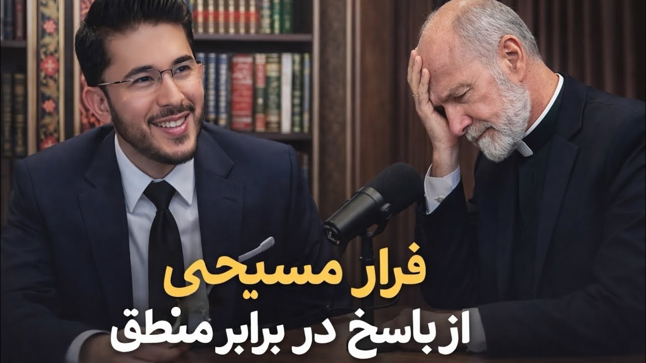 فرار مسیحی از پاسخ در برابر منطق… Allamah Hassan Allahyari Farsi 
