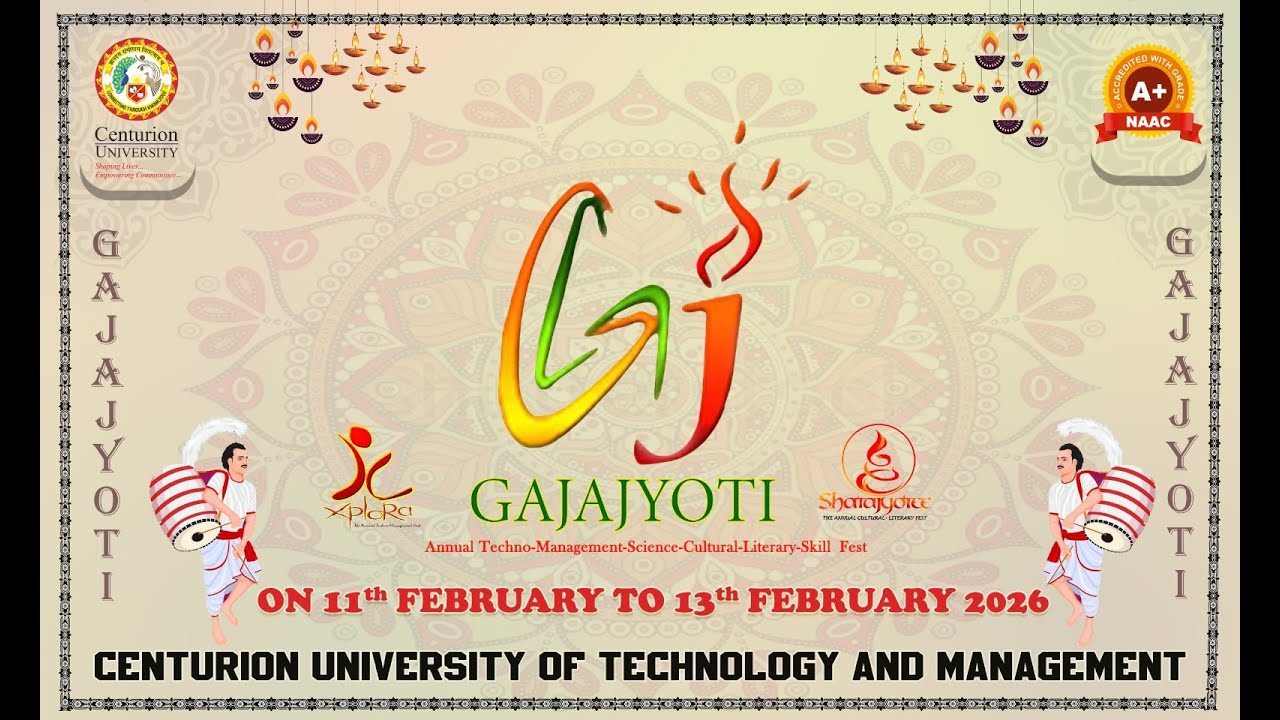 Gajajyoti - 2026 ||  The 15th Annual Fest @ Centurion University, Bhubaneswar Campus, Odisha