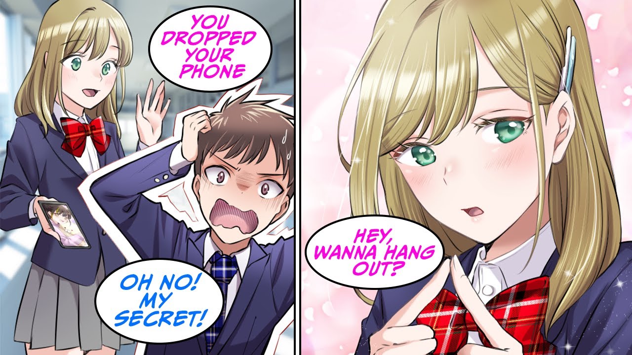 The popular girl saw my wallpaper, and I thought she'll feel disgusted, but… [Manga Dub]