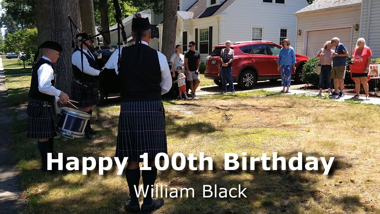 Scottish Birthday with Pipes & Drum