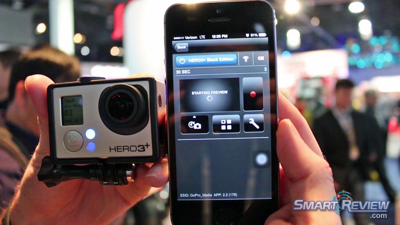 CES 2014 | Демонстрация экшн-камеры GoPro Hero3+ | Black Edition Hero3 Plus | WiFi | Умный обзор