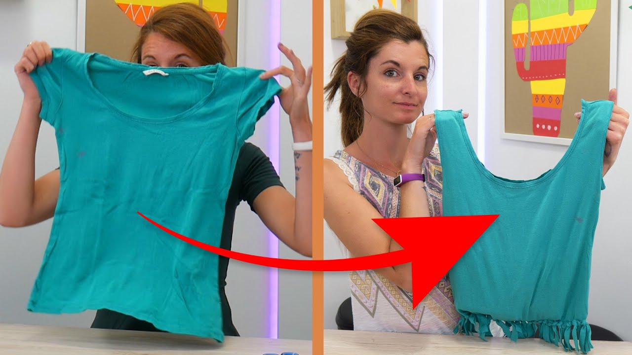Faire un sac avec un T-Shirt - Recyclage Zéro déchet
