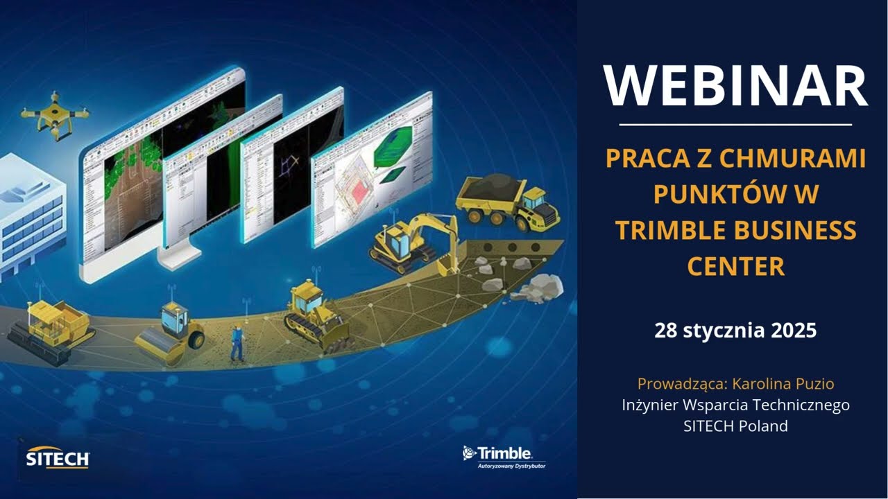 Webinar Praca z chmurami punktów w Trimble Business Center - 28 styczeń 2025