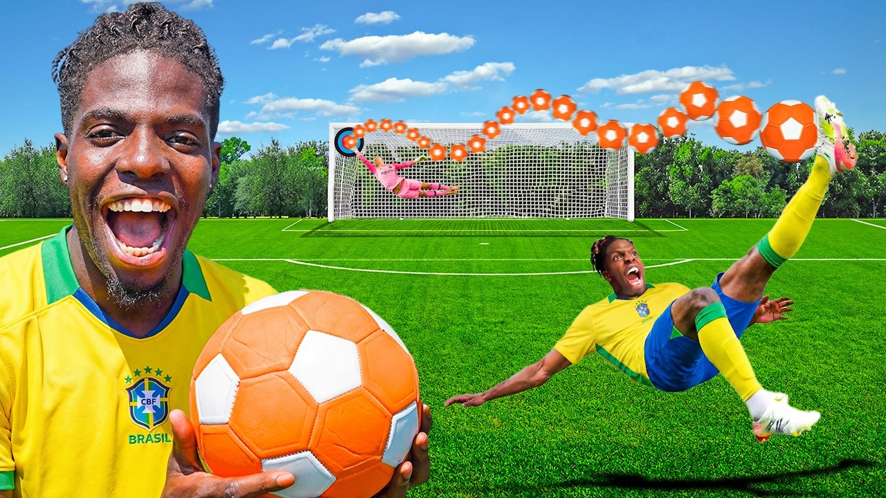 I Took 100 Shots With OVERPOWERED Football