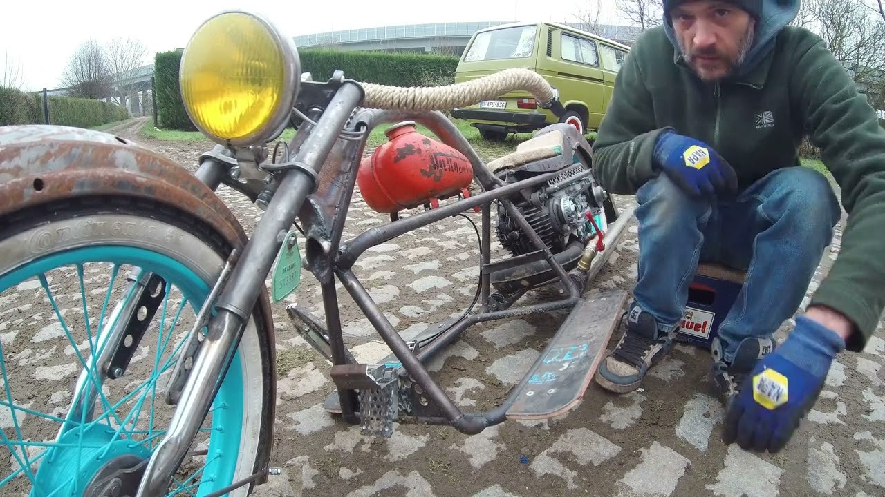 Walk around  Full custom Honda Camino/hobbit Pa50 (THE SWEEFMACHINE)