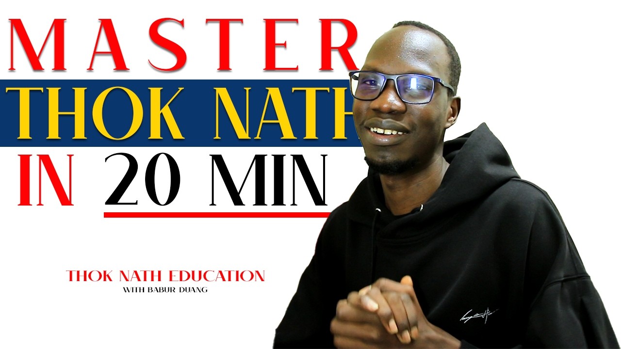 Master Nuer (Thok Nath) Reading & Writing in 20 Minutes