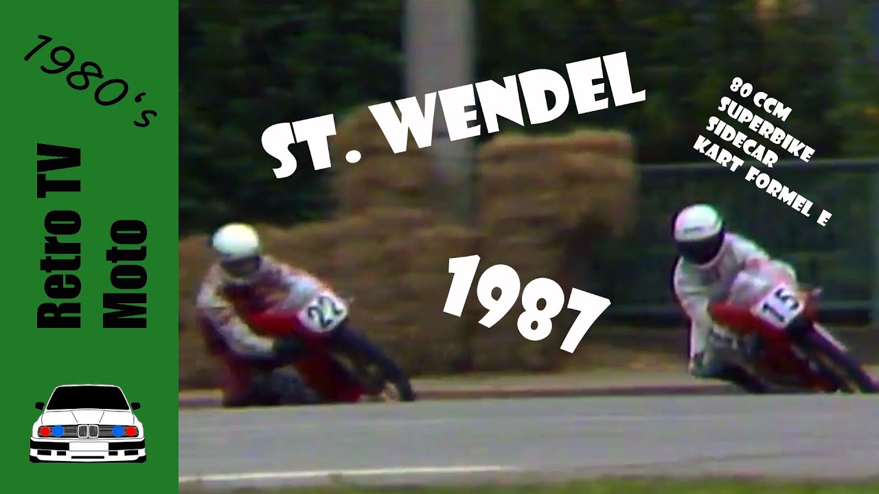 Moto Road Racing St. Wendel 1987 | Retro TV | City Circuit | 80 ccm Superbike Sidecar Kart Formula E