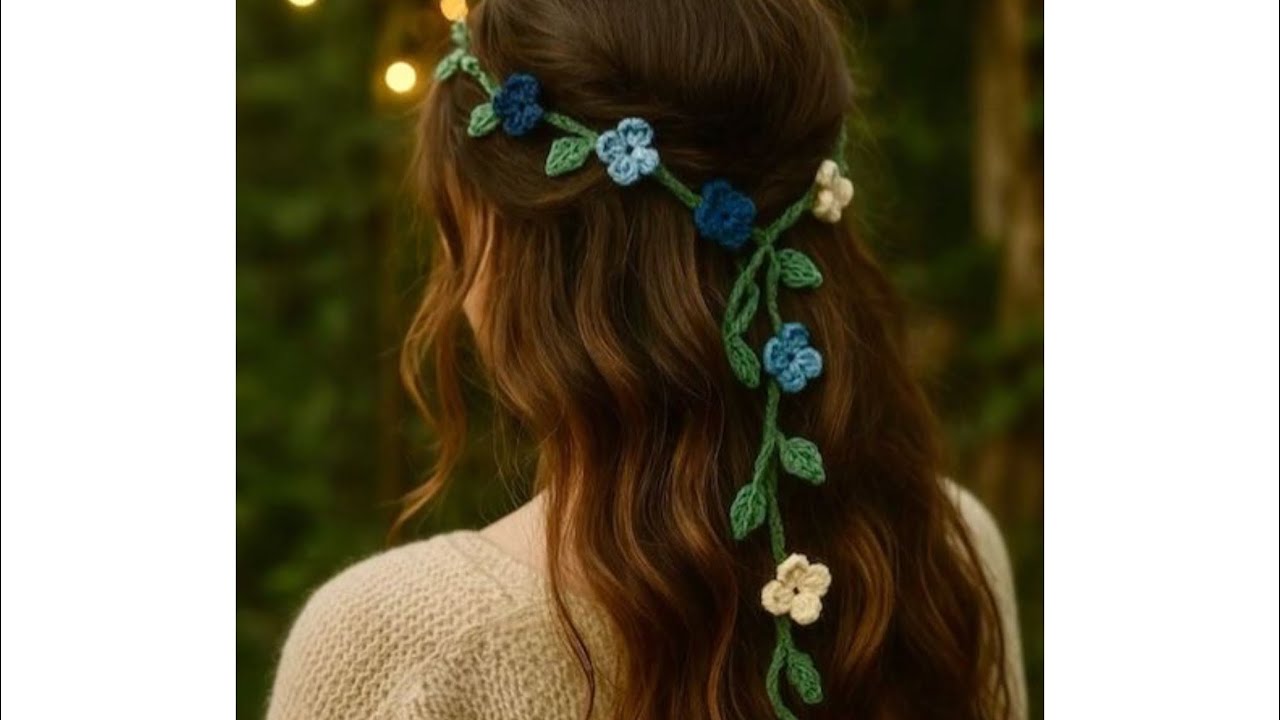 Easy Crochet Flower Crown Vine | Beginner Friendly  Tutorial ❤️