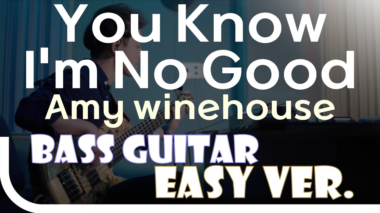 [신청곡] ‘You Know I'm No Good - Amy winehouse’ Bass Easy Ver. 베이스기타 쉬운 버전. 베이스 악보.(TAB) Bassist J. KU