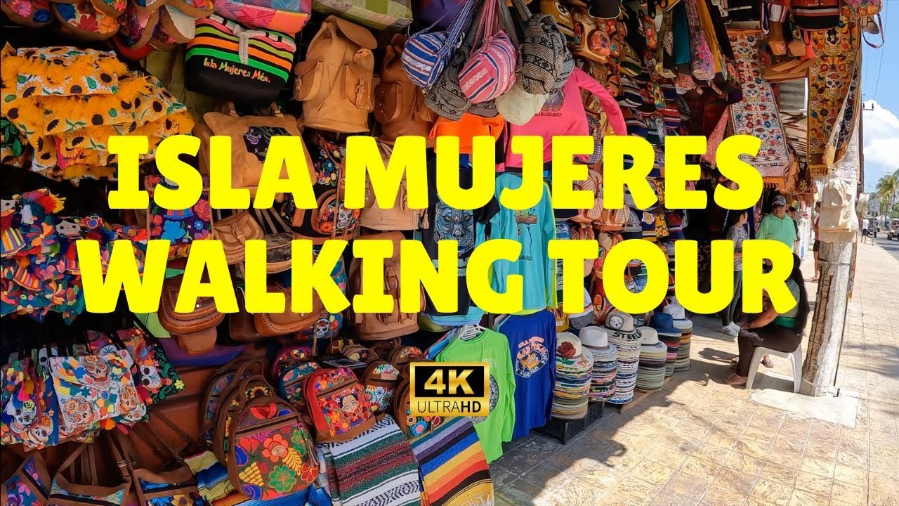 Isla Mujeres (Mexico) Walking Tour (in 4K)