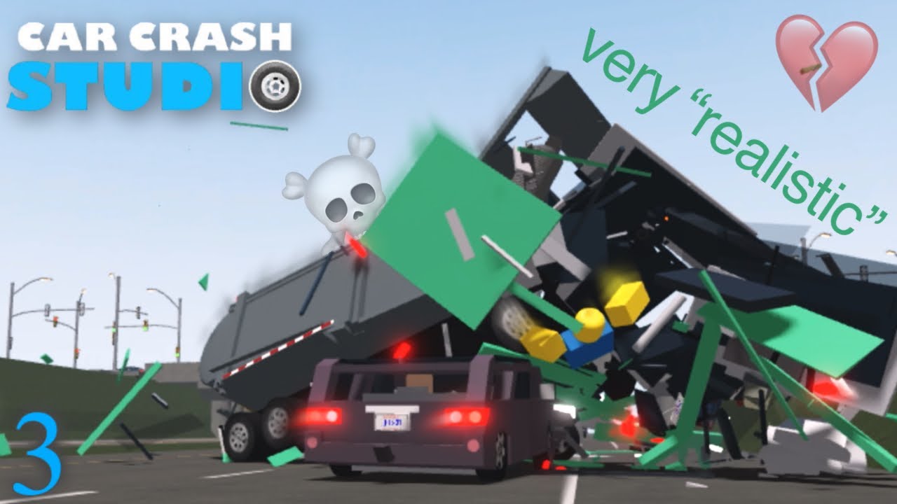 realistic roblox car crash studio compilation 3