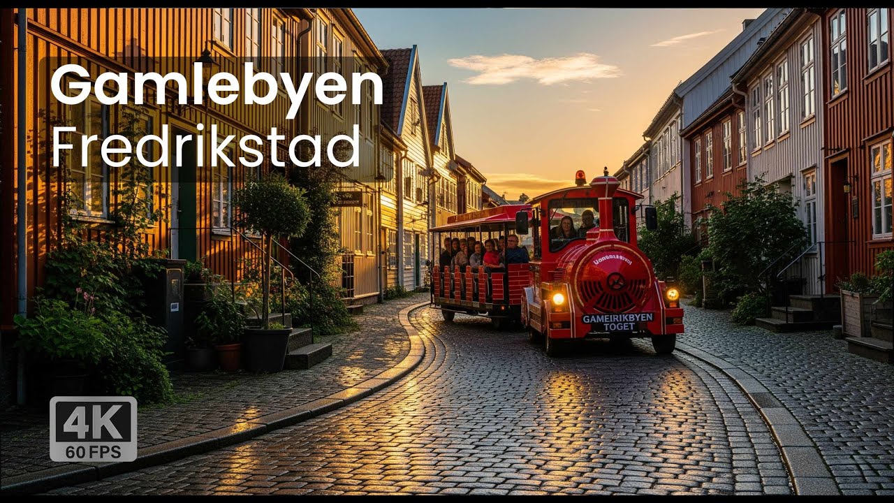 Walking Through Gamlebyen, Fredrikstad – Norway’s Best-Preserved Old Town 4K