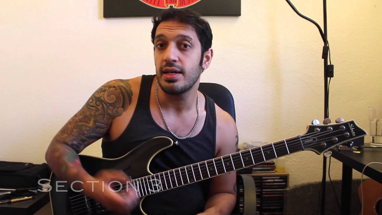 How to play &lsquo;Anthem (We Are The Fire)&rsquo; by Trivium Guitar Solo Lesson w/tabs pt1 (Corey)